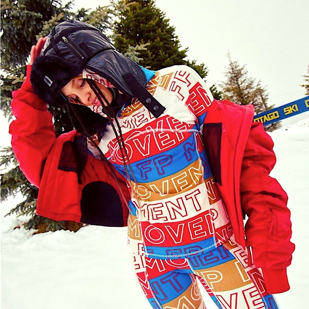 Free People Dawn to Dusk Printed Hoodie // NWT // FP Movement // Logo - Picture 3 of 11